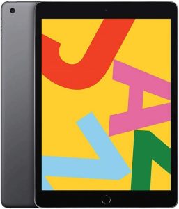 Apple iPad 7th Generation (128GB, 10.2-inch, Wi-Fi) – Genuine Used | With Cover, Screen Guard & Cable | Good Battery Health